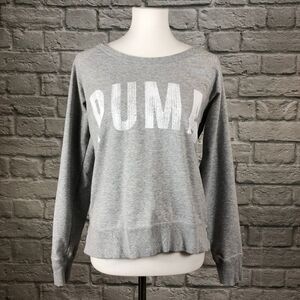 PUMA Classic Logo Crewneck Sweatshirt, Heather Grey